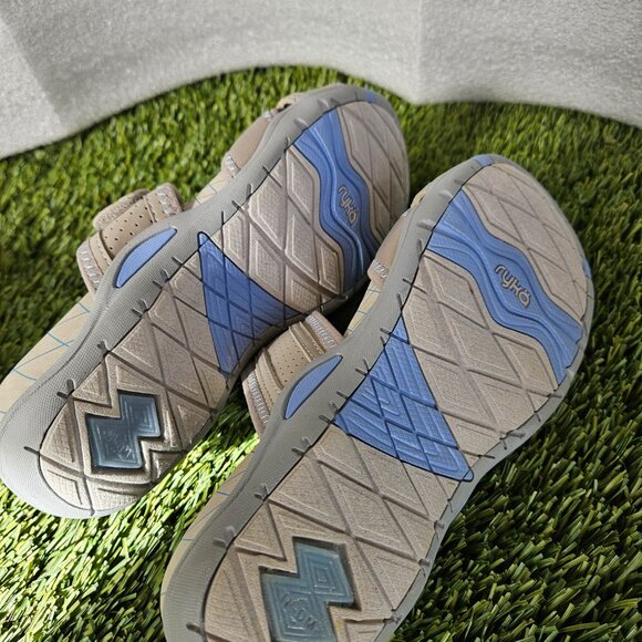 Ryka Essence Slide Sandals – Grey/Summer Blue – Women’s Size 8 – New in Box - Picture 4 of 8